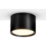 Aougo - spot plafond led noir blanc chaud 3000k 12w luminaire plafonnier salon salle  manger cuisine ...