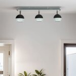 Licht - erlebnisse - spot de plafond orientable noir blanc gu10 3 lampes abat - jour boule spot de plafond ... Licht - erlebnisse - spot de plafond orientable noir blanc gu10 3 lampes abat - jour boule spot de plafond ...
