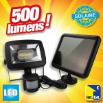Spot projecteur puissant à énergie solaire avec capteur de présence 500lm 5w Spot projecteur puissant à énergie solaire avec capteur de présence 500lm 5w