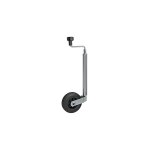 Spotlight - roue jockey remorque diamtre 35mm avec manivelle - acier galvanis - roue pleine plastique ...