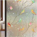 Sstrwgood film pour fen�tre d'intimit� film de verre d�poli film de vitrail film statique antiadh�sif ...
