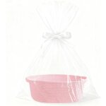 Sstrwgood panier cadeau vide tress� avec rubans, coloris rose, � garnir pour occasions sp�ciales comme ...