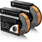 Stahlwerk fil de soudage 2 x mig / mag � 1, 0 mm bobine de fil 5 kg acier sg2 er70s - 6