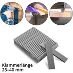 Agrafes type 90 (1, 25 x 1, 0 mm) de 25 mm de longueur en kit de 5000 pièces - stahlwerk Agrafes type 90 (1, 25 x 1, 0 mm) de 25 mm de longueur en kit de 5000 pièces - stahlwerk