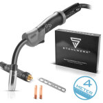 Stahlwerk - torche de soudage ak15 mb15 ensemble de flexibles de 4 m pour postes  souder mig mag