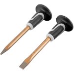 Stahlwerk burin plat / burin pointu set de 2 burins � main or 300 mm