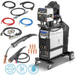 Poste de soudage mig mag 400 pro igbt entirement synergique, refroidi par eau - stahlwerk