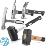 Stahlwerk set de marteaux marteau � griffes marteau de ma�on marteau � lattes marteau en caoutchouc