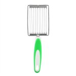 Stainless steel luncheon meat cutter ham fruit tomato kitchen soft food cutting tool (green)