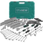 Stanew ? coffret de 219 outils ? douilles 1 / 4', 3 / 8', 1 / 2' en acier au chrome vanadium ? cl� � ...
