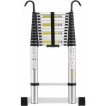 Aluminium �chelle pliante 5m t�lescopique pliable avec mains courantes amovibles et barre d'�quilibre, ...