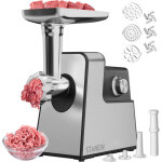Stanew - hachoir a viande electrique 3500w, hachoir electrique multifonctionnel 4 en 1, avec 3 plaques ...