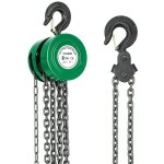 Stanew - palan  chane manuel avec crochet robuste hauteur de levage 3m, vert, double - chane de charge, ...
