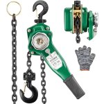 Stanew - palan  levier manuel, capacit de charge 0. 75t, hauteur de levage 2. 8m, chane g80 en acier ...