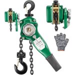 Stanew - palan  levier manuel, capacit de charge 1. 5t, hauteur de levage 2. 8m, chane g80 en acier ...