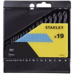 Stanley ? cassette de 19 forets hss - r 1 - 10mm ? acier rapide forg� � chaud ? angle de taillant 118� ...