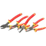 Stanley - coffret de 4 pinces - isol�es 1000v - universelle - coupante diagonale - bec long droit - � ...