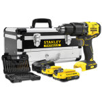 Stanley - perceuse � percussion sans fil sfmcd715d2f - qw 18 v 2x2 0 ah accu. + accessoires