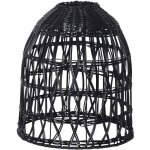 Star trading - abat - jour knute, rotin, noir, e27, ext�rieur, 33 cm