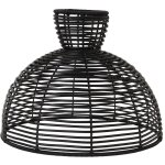 Star trading - abat - jour, rond, rotin, noir, e27, ext�rieur, 37, 5 cm