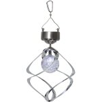 Carillon olien solaire led best season moulin  vent / 1 led blanc froid avec panneau solaire avec batterie ...