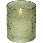 Feuille de bougie led en cire, verte, 8, 5x10cm - star trading