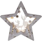 Star trading guirlande lumineuse de noël à piles « fauna » en forme d'étoile, 3d, bois, motifs hivernaux, ... Star trading guirlande lumineuse de noël à piles « fauna » en forme d'étoile, 3d, bois, motifs hivernaux, ...