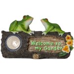 Star trading lampe dcorative solaire frogy, led, extrieur, panneau de jardin avec grenouilles, capteur ...