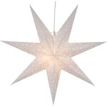 Poinsettia galaxy de toile en papier 3d nol en blanc, toile dcorative  suspendre avec cble, douille ...