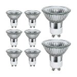 Crea - starlight - gu10 halogen light bulbs 8 pack 50w gu10 halogen spot lights ac 220v - 240v 700 lumens ...