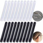 10 paires coussins d'oreille en silicone pour lunettes coussinets de lunettes antidrapants crochet d'oreille ...