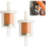 2pices filtres  essence de 8 mm, universel carburant filtre, rutilisable filtre  carburant, filtration ...
