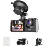 Camra embarque pour voiture 1080p camra avant, intrieure et arrire 2 pouces camra de chargement ...