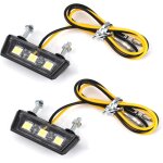 Eclairage plaque moto led universel 12v eclairage plaque immatriculation lumire arrire de moto avec ...