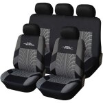 Housse de sige auto complte grise, housse de sige baquet avant, ensemble de housses de sige auto ...