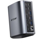 Station d'accueil usb c 17 en 1 bw - th15 avec double cran triple hd 4k / 60 hz usb3. 0 usb3. 2 transmission ...