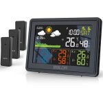 Station météo sans fil, thermomètre hygromètre baromètre intérieure extérieure avec capteur led rcc / ... Station météo sans fil, thermomètre hygromètre baromètre intérieure extérieure avec capteur led rcc / ...