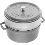 Staub la cocotte casserole fonte gris graphite 24 cm