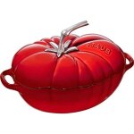 Staub - cocotte tomato 25 cm forme kirschrot, en fonte