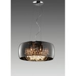 Steam suspension verre chromé et pampilles Ø50 cm trio lighting Steam suspension verre chromé et pampilles Ø50 cm trio lighting