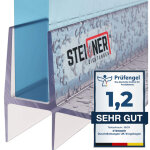 Steigner ? joint d'�tanch�it� pour douche en verre 80cm ? pvc transparent pour verre 5 / 6mm ? installation ...