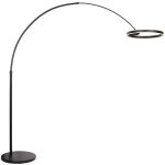 Steinhauer - lampadaire - ringlux - noir - mtal - lampe arque -