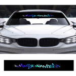 Sticker autocollant voiture avant arrire fentre pare - brise color couverture rflchissante style ...