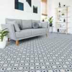 Stickers sol anti - d�rapant avec protection - carrelages sol linona - 1 sticker de 60x100cm