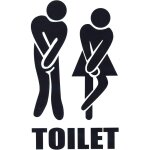 Sticker wc dr�le hd ? vinyle non vulgaire, personnalisable sur cuvette / portes / murs / toilettes