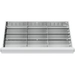Stier - compartimentage de tiroir s�parations en m�tal, blh 150 / 175 mm, dimensions int�rieures 800x450 ...