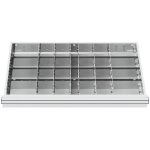 Stier - compartimentage de tiroir s�parations en m�tal, blh 75 mm, dimensions int�rieures 800x450 mm, ...