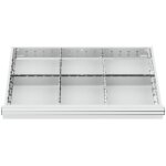 Stier - compartimentage de tiroir s�parations en m�tal, blh 75 mm, dimensions int�rieures 800x450 mm, ...