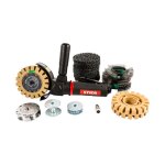 Stier - kit de ponage 96 - 1 17 pices, 3500 tr / min, pour peinture, rouille, joints, kit ponceuse, ...