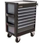 Stier - servante d'atelier premium avec plan de travail en acier inoxydable